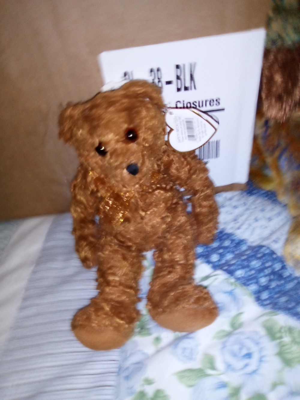 Ty Brown Plush Teddy Bear Dog Toy